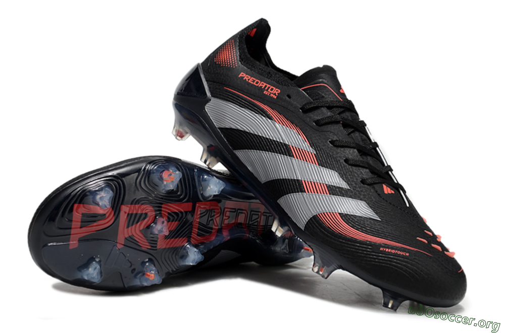 Adidas Predator Elite 25 FG Football Boots - Black/Red/Grey 0