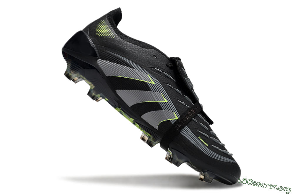 Adidas Predator Elite 25 Foldover Tongue FG Football Boots - Black/Yellow/Grey 4