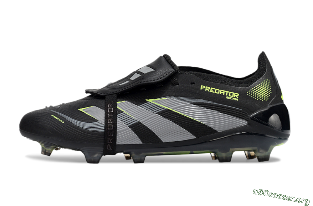 Adidas Predator Elite 25 Foldover Tongue FG Football Boots - Black/Yellow/Grey 3