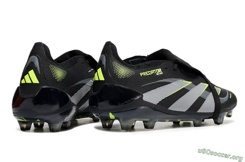 Adidas Predator Elite 25 Foldover Tongue FG Football Boots - Black/Yellow/Grey 6
