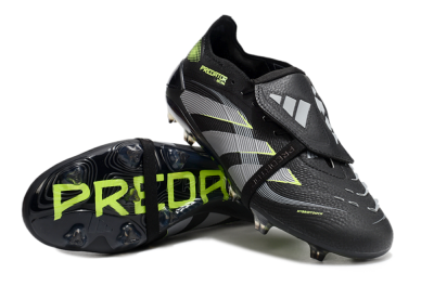 Adidas Predator Elite 25 Foldover Tongue FG Football Boots - Black/Yellow/Grey