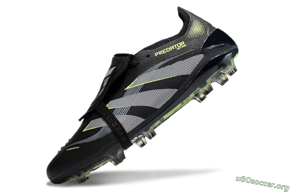 Adidas Predator Elite 25 Foldover Tongue FG Football Boots - Black/Yellow/Grey 5