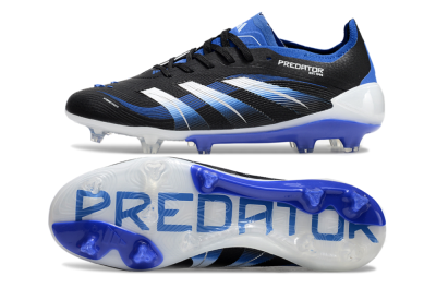 Adidas Predator Elite 25 FG Football Boots - Black/Blue/White