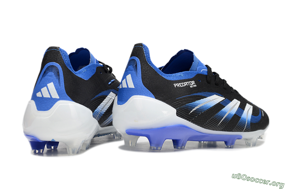 Adidas Predator Elite 25 FG Football Boots - Black/Blue/White 6