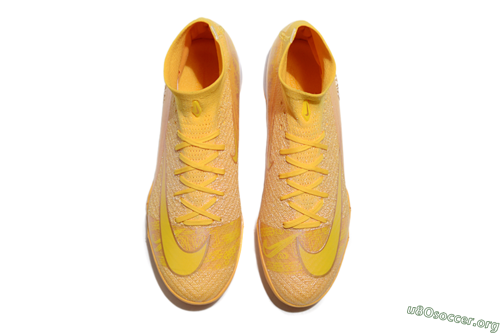 Nike Air Zoom Mercurial Superfly 10 Elite TF Football Shoes - Yellow/White 4