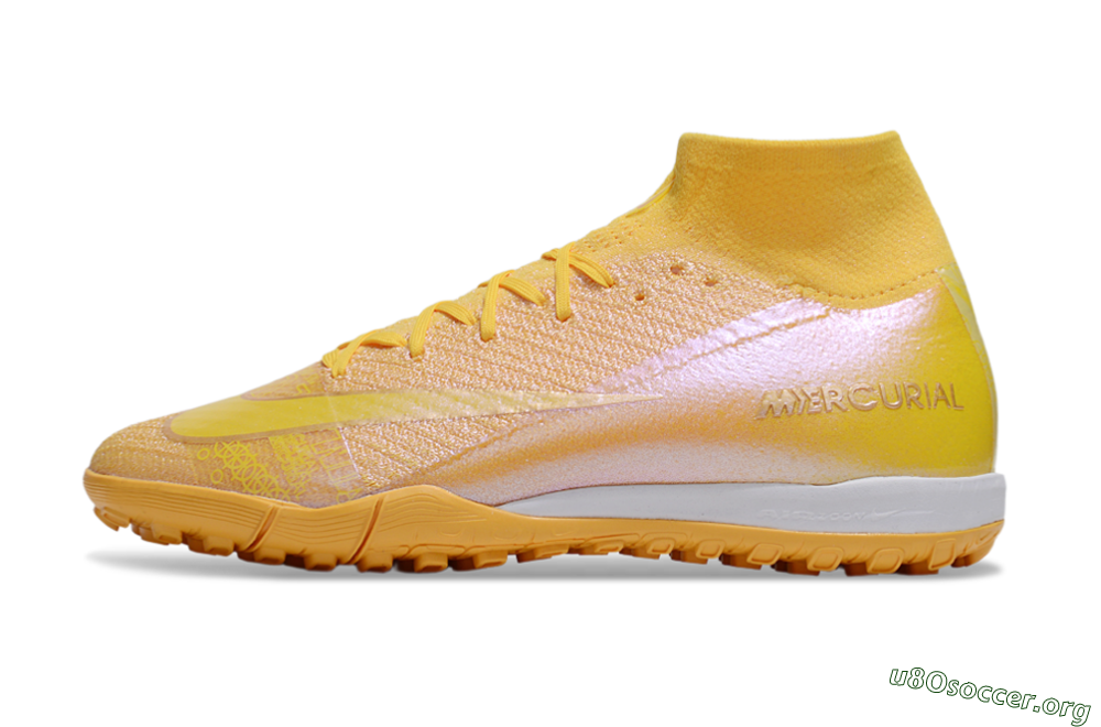 Nike Air Zoom Mercurial Superfly 10 Elite TF Football Shoes - Yellow/White 3