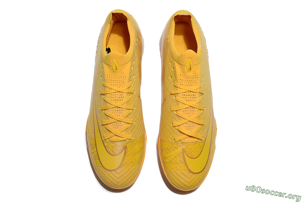 Nike Air Zoom Mercurial Vapor 16 Elite TF Football Shoes - Yellow/White 4