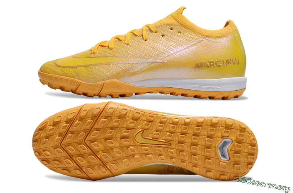 Nike Air Zoom Mercurial Vapor 16 Elite TF Football Shoes - Yellow/White 1
