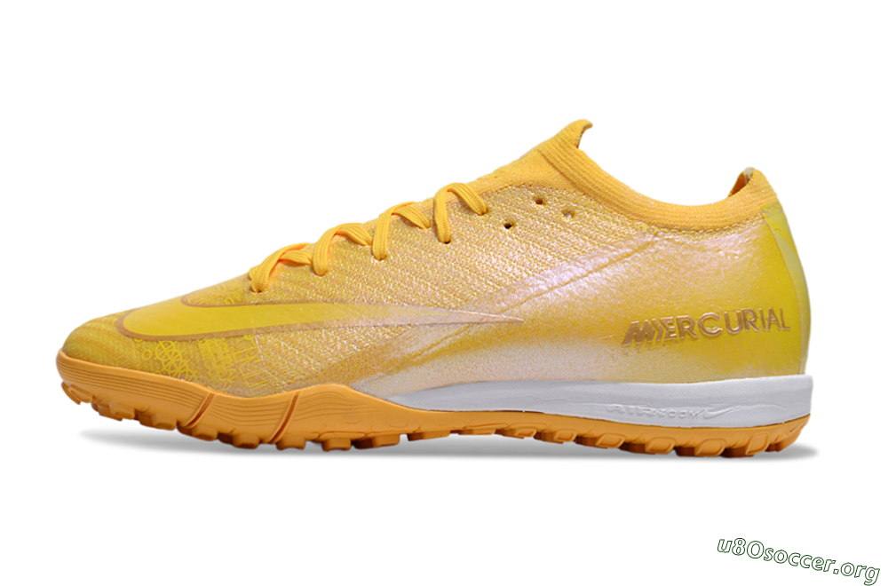 Nike Air Zoom Mercurial Vapor 16 Elite TF Football Shoes - Yellow/White 3
