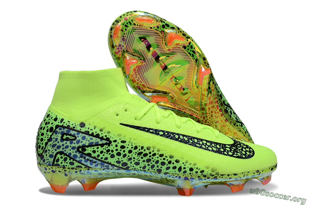 Nike Air Zoom Mercurial Superfly 10 Elite FG Football Boots - Yellow/Black/Leopard 2
