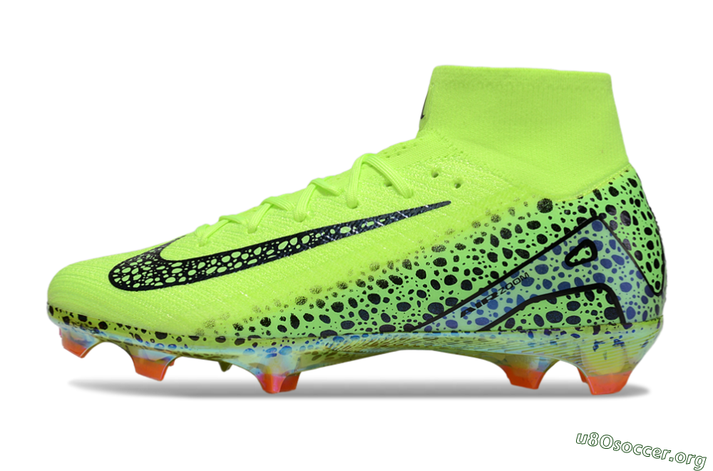 Nike Air Zoom Mercurial Superfly 10 Elite FG Football Boots - Yellow/Black/Leopard 3