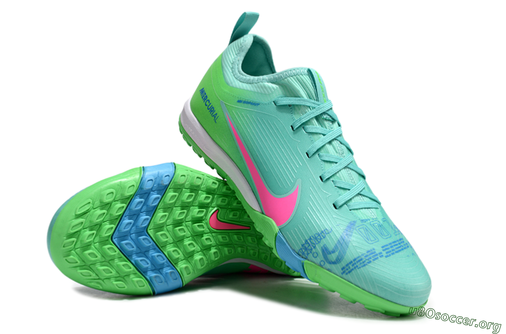 Nike Air Zoom Mercurial Vapor 16 Pro TF Football Shoes - Yellow/Pink/Blue 4