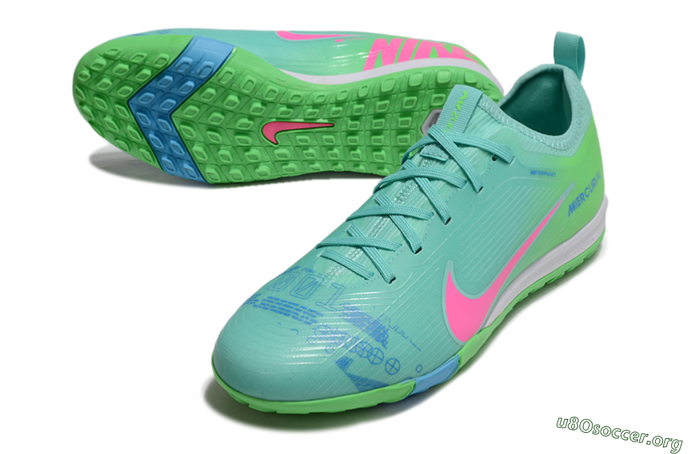 Nike Air Zoom Mercurial Vapor 16 Pro TF Football Shoes - Yellow/Pink/Blue 0