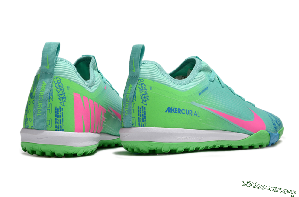 Nike Air Zoom Mercurial Vapor 16 Pro TF Football Shoes - Yellow/Pink/Blue 7