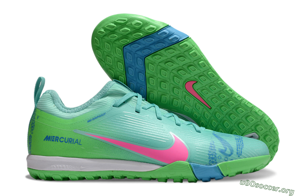 Nike Air Zoom Mercurial Vapor 16 Pro TF Football Shoes - Yellow/Pink/Blue 2