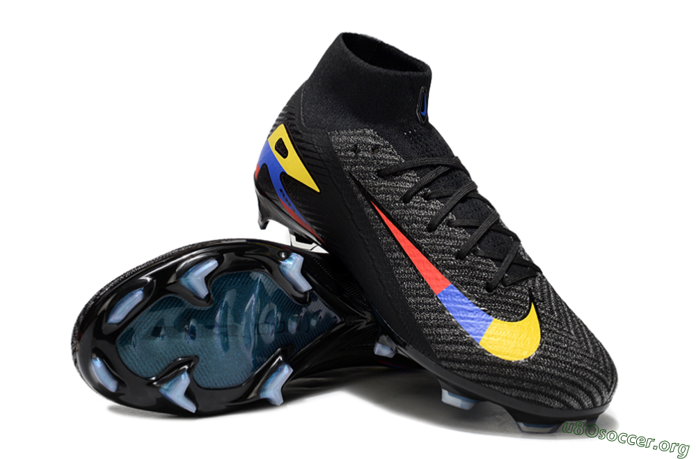 Nike Air Zoom Mercurial Superfly 10 Elite FG Football Boots - Black/Red/Blue/Yellow 2