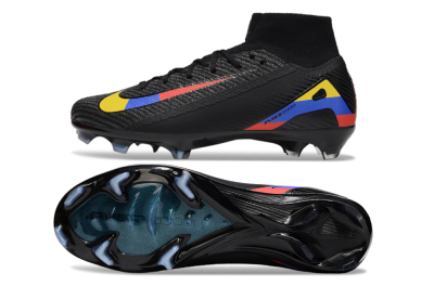 Nike Air Zoom Mercurial Superfly 10 Elite FG Football Boots - Black/Red/Blue/Yellow