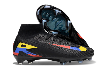 Nike Air Zoom Mercurial Superfly 10 Elite FG Football Boots - Black/Red/Blue/Yellow
