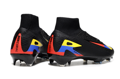 Nike Air Zoom Mercurial Superfly 10 Elite FG Football Boots - Black/Red/Blue/Yellow