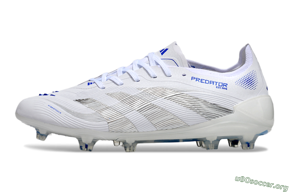 Adidas Predator Elite 25 FG Football Boots - White/Blue/Black 3