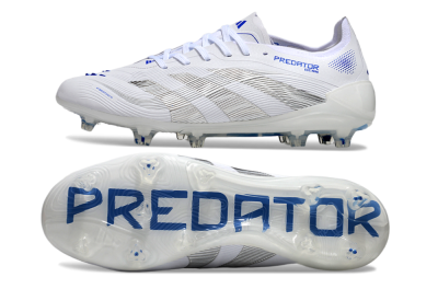 Adidas Predator Elite 25 FG Football Boots - White/Blue/Black