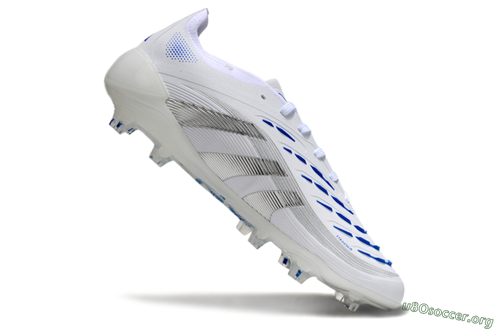 Adidas Predator Elite 25 FG Football Boots - White/Blue/Black 4
