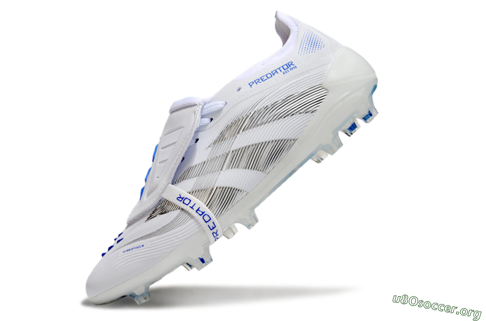 Adidas Predator Elite 25 Foldover Tongue FG Football Boots - White/Blue/Black 5