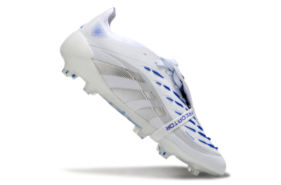 Adidas Predator Elite 25 Foldover Tongue FG Football Boots - White/Blue/Black