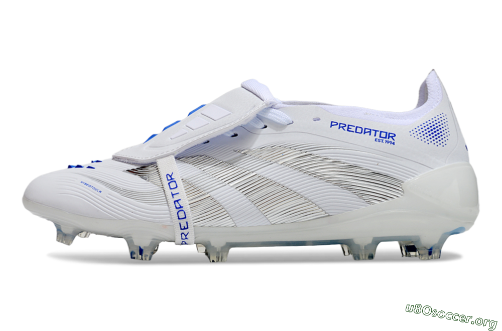Adidas Predator Elite 25 Foldover Tongue FG Football Boots - White/Blue/Black 3