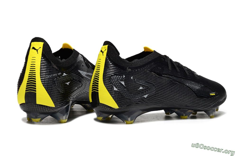 Puma Ultra Ultimate FG Football Boots - Black/Yellow 5