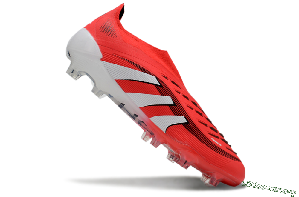 Adidas Predator Elite 25 Laceless FG Football Boots - Red/White/Black 5