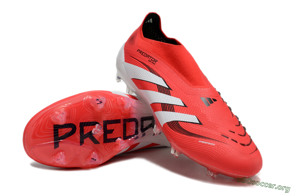 Adidas Predator Elite 25 Laceless FG Football Boots - Red/White/Black 4