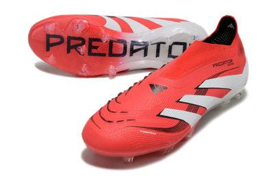 Adidas Predator Elite 25 Laceless FG Football Boots - Red/White/Black