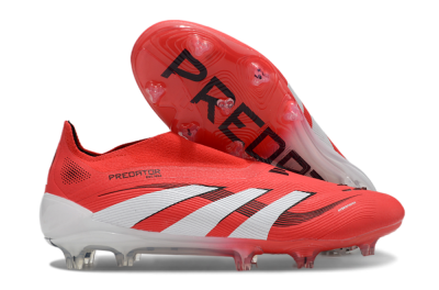 Adidas Predator Elite 25 Laceless FG Football Boots - Red/White/Black