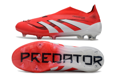 Adidas Predator Elite 25 Laceless FG Football Boots - Red/White/Black