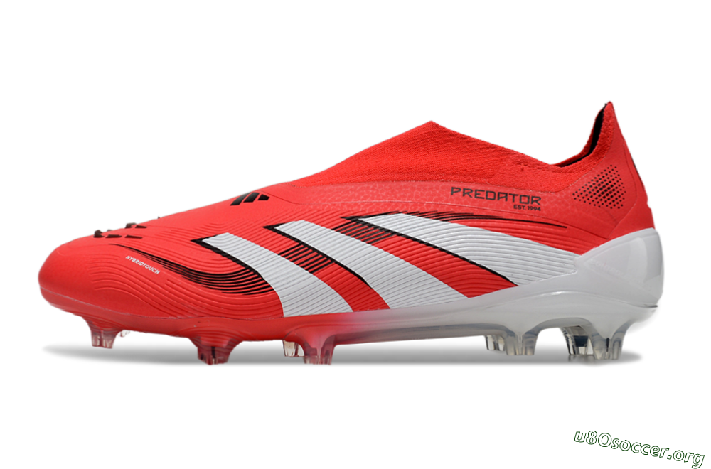 Adidas Predator Elite 25 Laceless FG Football Boots - Red/White/Black 3