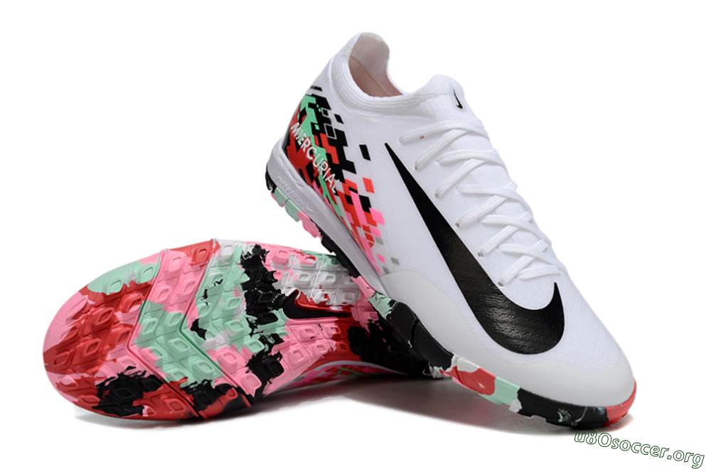 Nike Air Zoom Mercurial Vapor 16 Elite TF Football Shoes - White/Black/Red 0