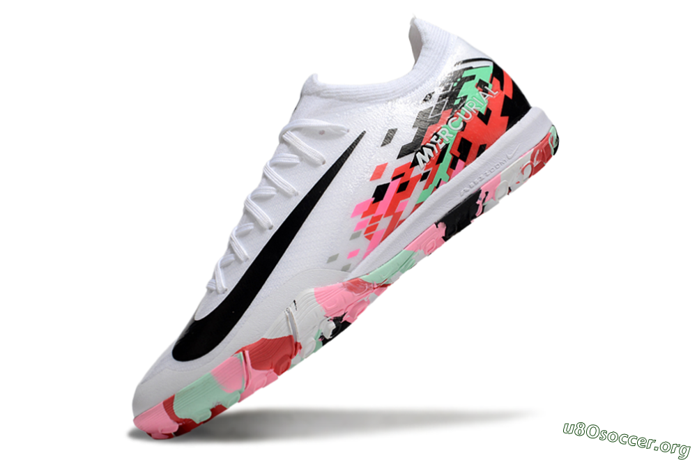 Nike Air Zoom Mercurial Vapor 16 Elite TF Football Shoes - White/Black/Red 5