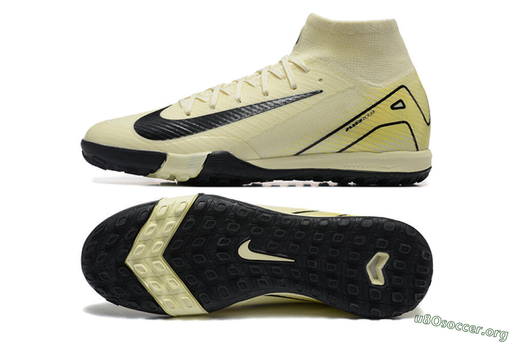 Nike Air Zoom Mercurial Superfly 10 Elite TF Football Shoes - Beige/Black 1