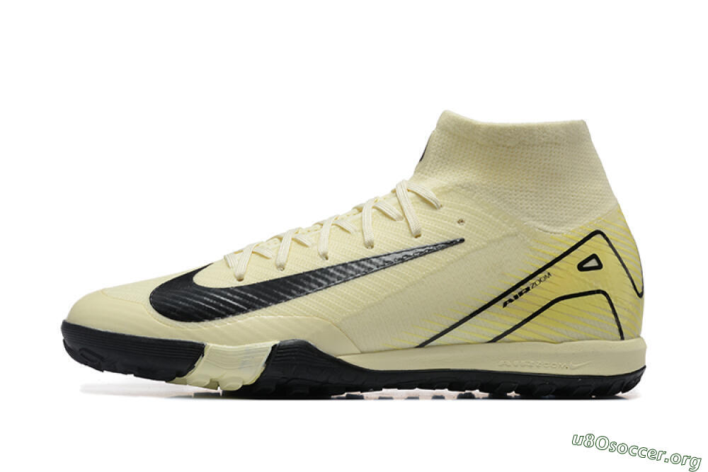 Nike Air Zoom Mercurial Superfly 10 Elite TF Football Shoes - Beige/Black 3