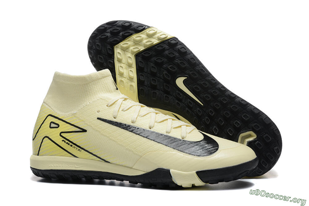 Nike Air Zoom Mercurial Superfly 10 Elite TF Football Shoes - Beige/Black 2