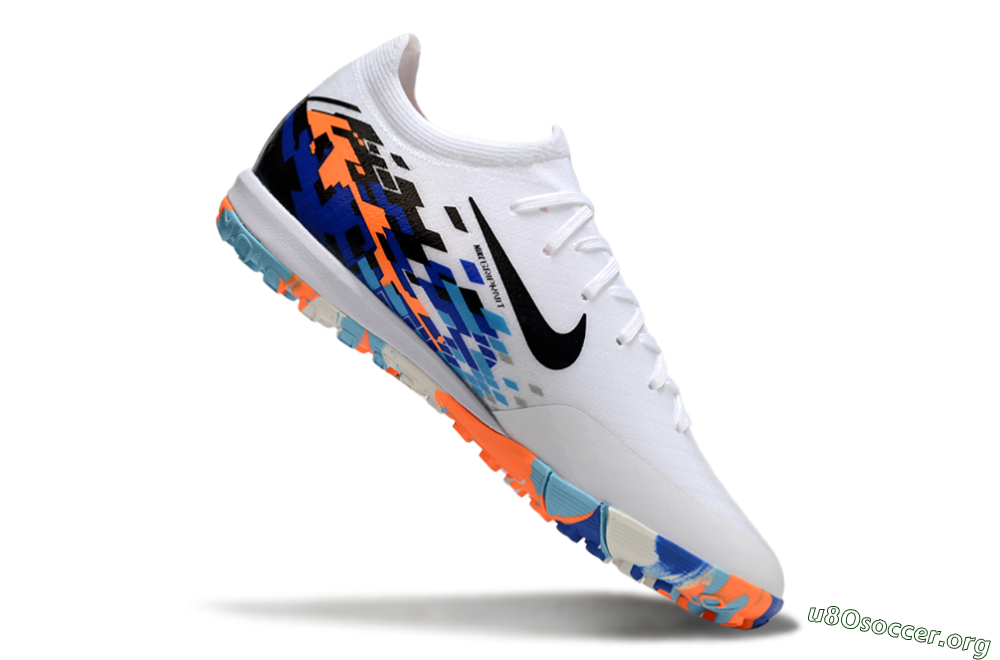 Nike Air Zoom Mercurial Vapor 16 Elite TF Football Shoes - White/Black/Orange 4
