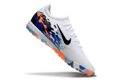 Nike Air Zoom Mercurial Vapor 16 Elite TF Football Shoes - White/Black/Orange