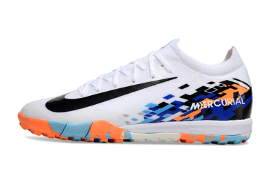 Nike Air Zoom Mercurial Vapor 16 Elite TF Football Shoes - White/Black/Orange