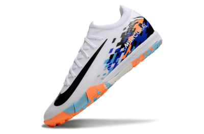 Nike Air Zoom Mercurial Vapor 16 Elite TF Football Shoes - White/Black/Orange
