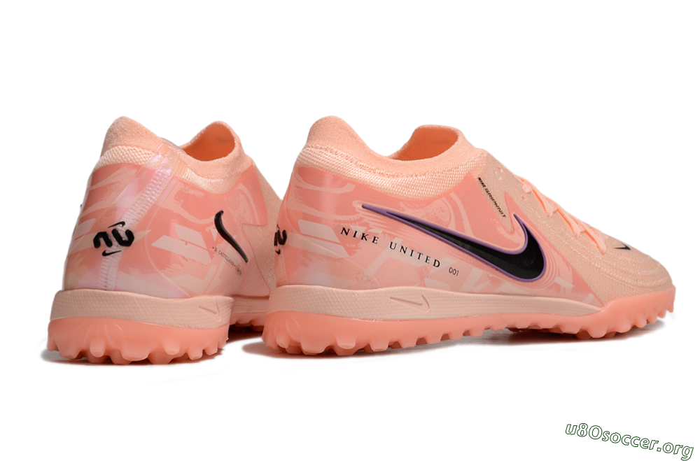 Nike Phantom GX 2 Elite TF Football Shoes - Pink/Black/Purple 6