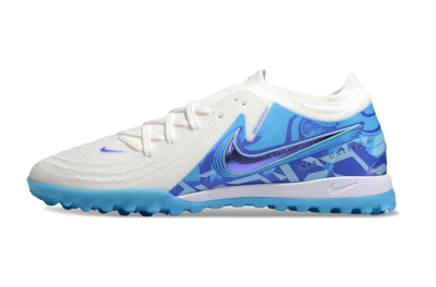 Nike Phantom GX 2 Elite TF Football Shoes - Beige/Blue/White