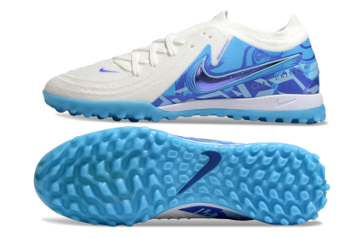 Nike Phantom GX 2 Elite TF Football Shoes - Beige/Blue/White