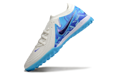 Nike Phantom GX 2 Elite TF Football Shoes - Beige/Blue/White