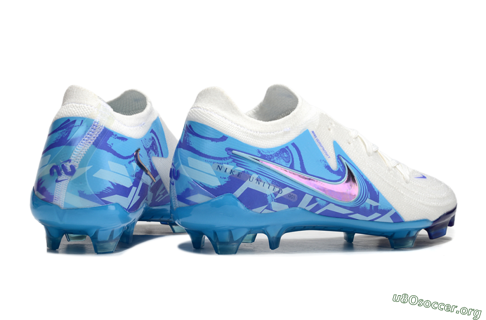 Nike Phantom Luna Elite FG Football Boots - Beige/Blue/White 6